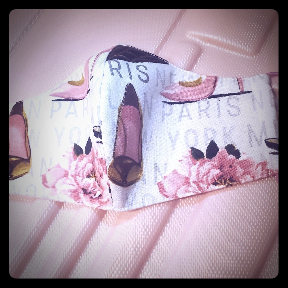 Cute pink mask 2 layer high quality mask paris